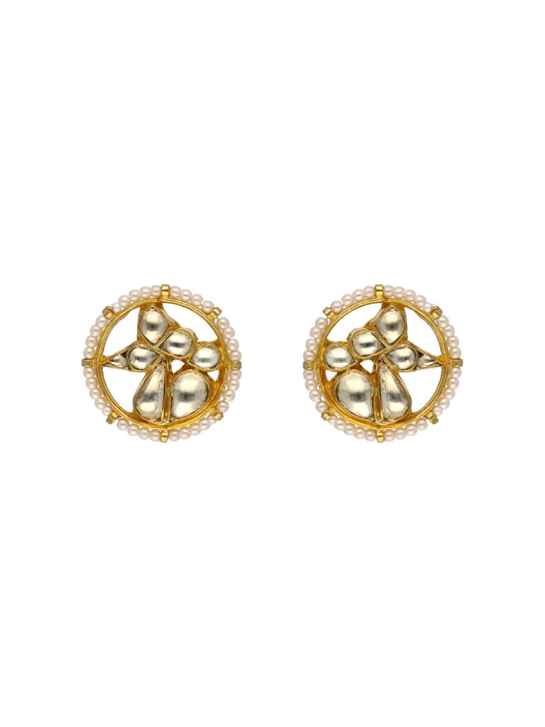 Kundan Tops / Studs in Gold finish - MJA18 Kundan Tops / Studs in Gold finish - MJA18