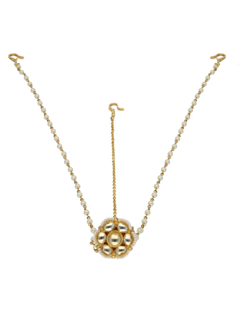 Kundan Matha Patti in Gold finish - MJA49 Kundan Matha Patti in Gold finish - MJA49