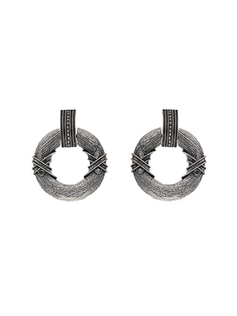 Western Earrings in Oxidised Silver finish - CNB17191