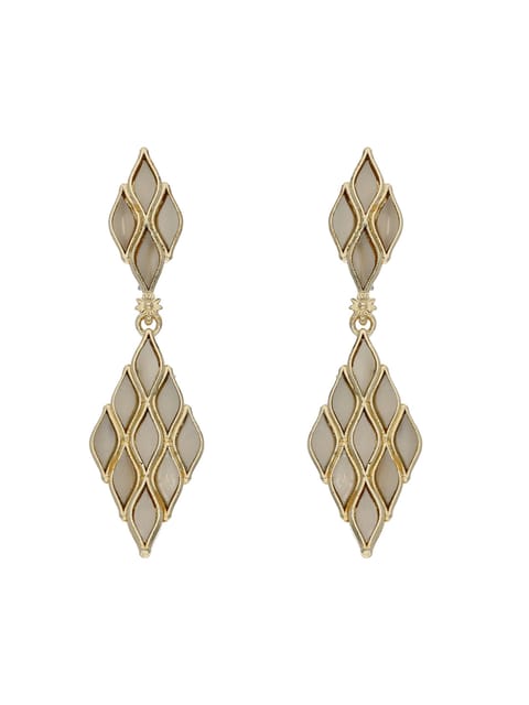 Western Earrings in Gold finish with MOP - BHAP04