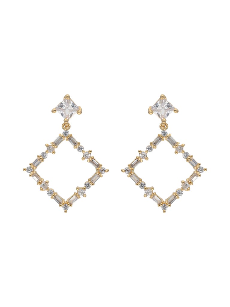 AD / CZ Earrings in Gold finish - AYC847GO