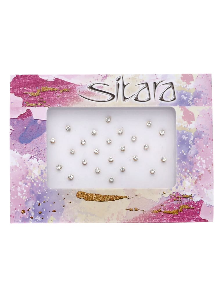Traditional Bindis in White color - SUR00004