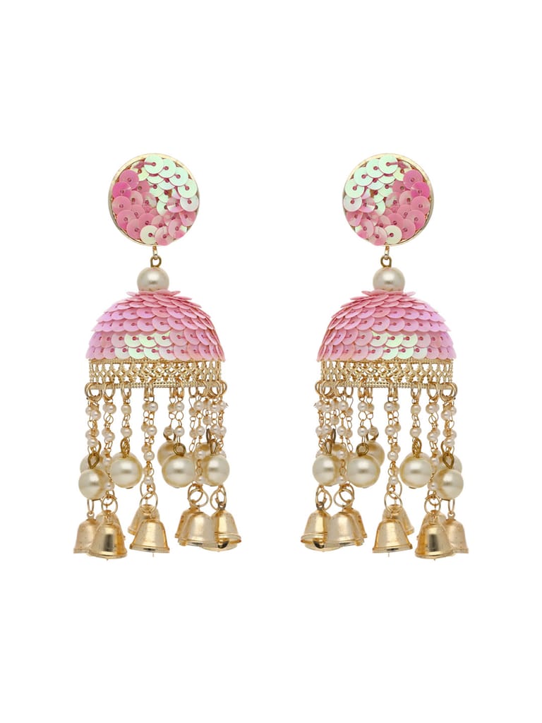 Traditional Jhumka Earrings in Gold finish - GAU