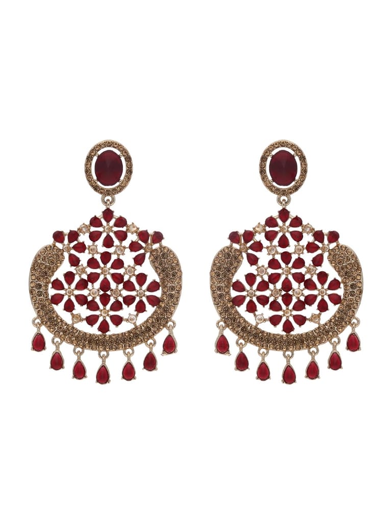 Traditional Chandbali Earrings in Gold finish - PART638