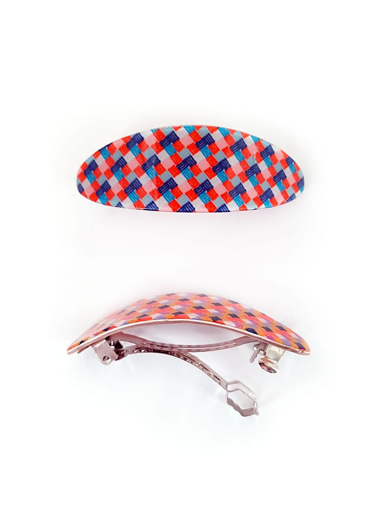 Printed Hair Clip in Assorted color - KIN60