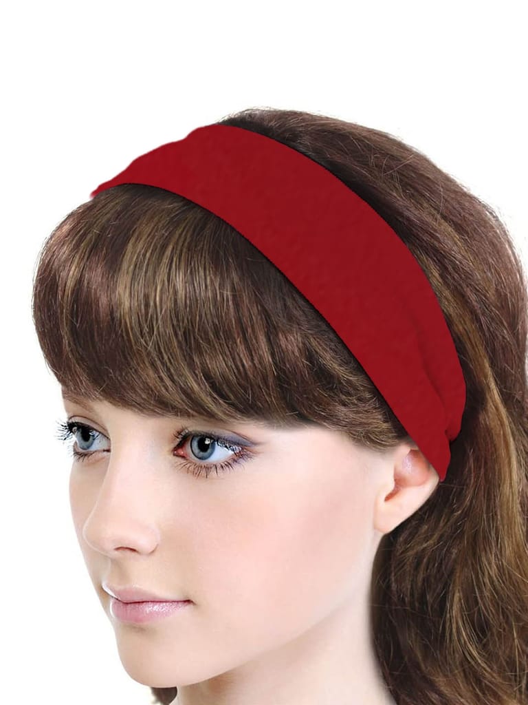 Plain Hair Belt in Red color - CNB5964