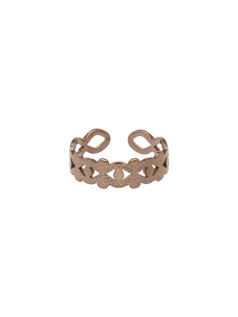 Western Finger Ring in Rose Gold finish - CNB24515