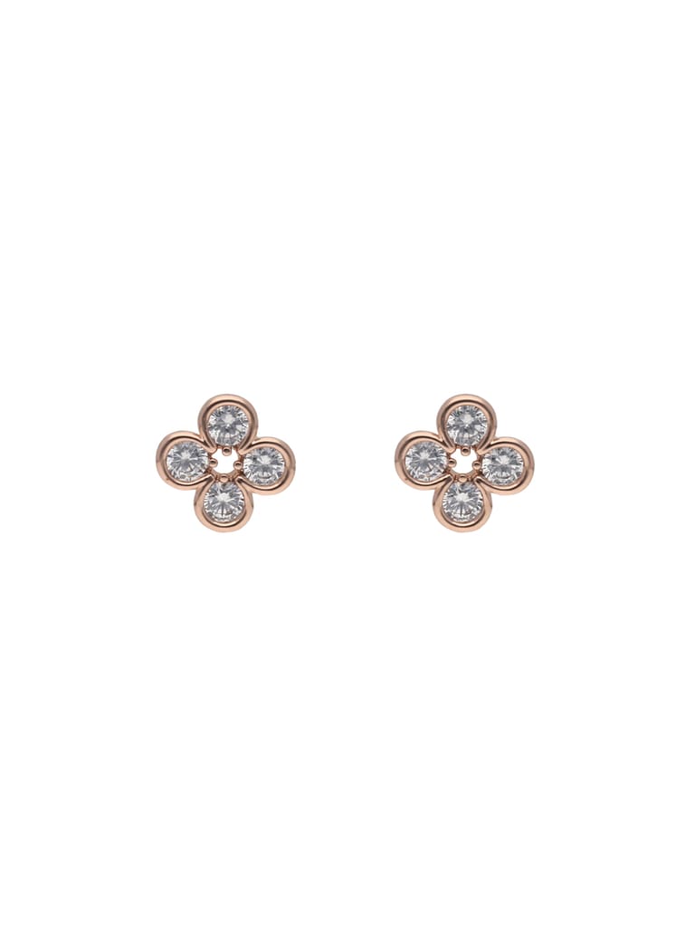 AD / CZ Tops / Studs in Rose Gold finish - CNB24704