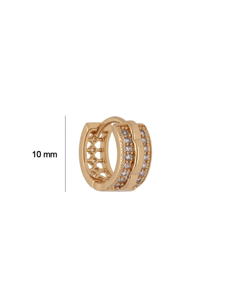 AD / CZ Bali / Hoops in Gold finish - CNB24637