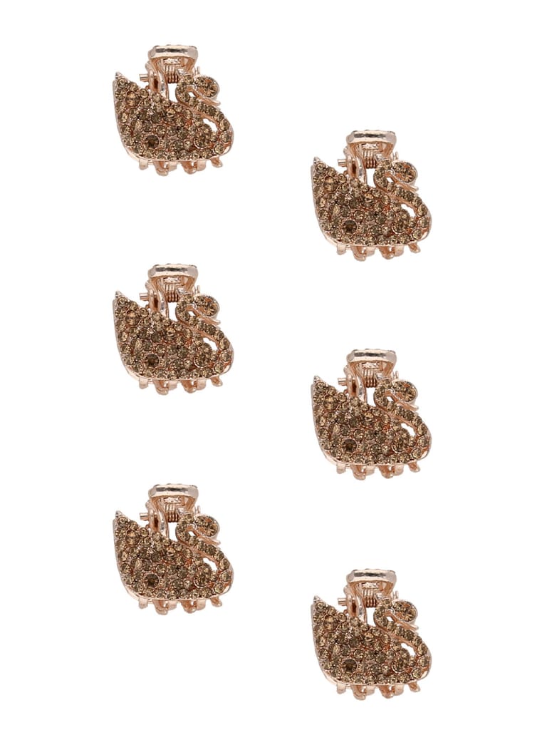 Fancy Mini Metal Butterfly Clip in LCT/Champagne color - CNB10289