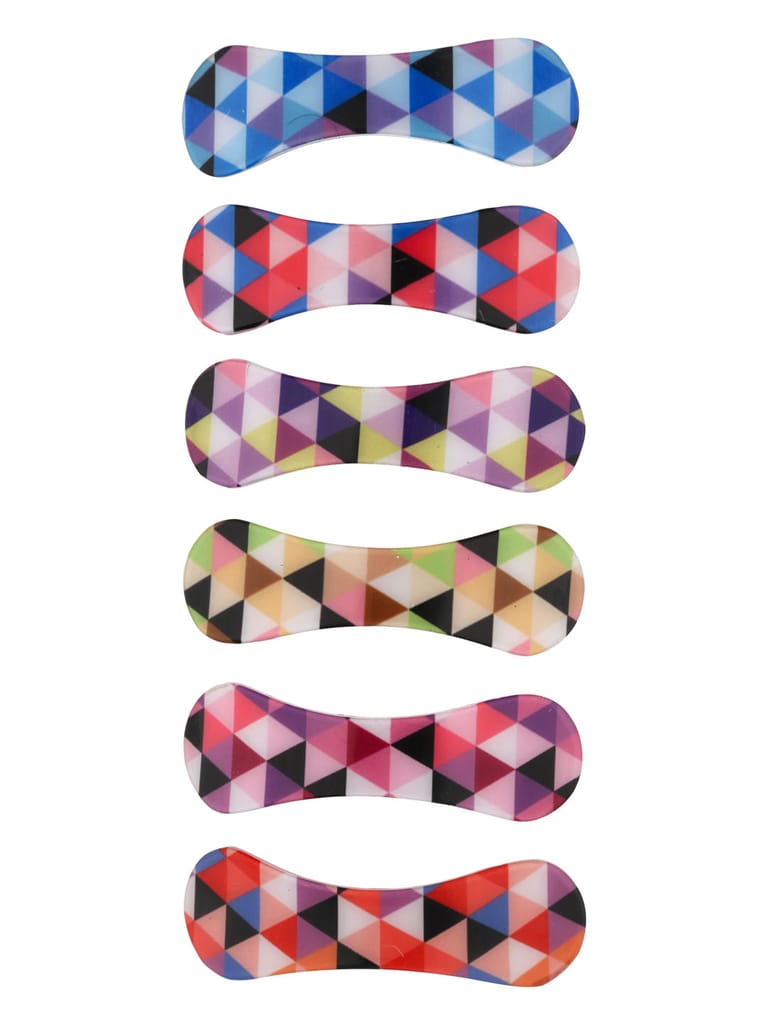 Printed Hair Clip in Assorted color - KINP5D