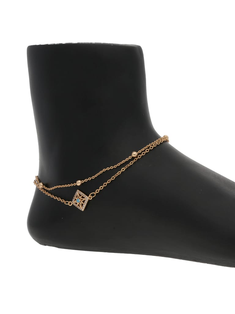 Western Loose Anklet in Gold finish - CNB27293