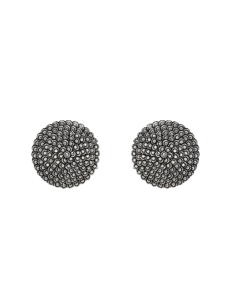 Antique Tops / Studs in Oxidised Silver finish - TAH
