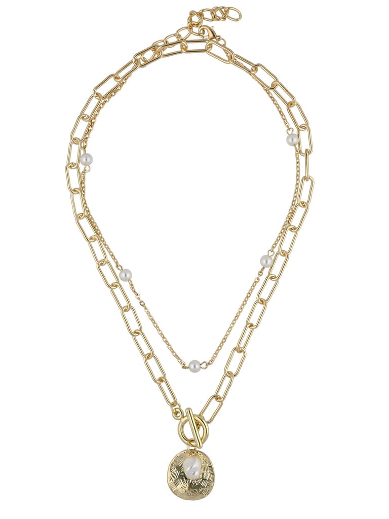 Western Necklace in Gold finish - CNB28063