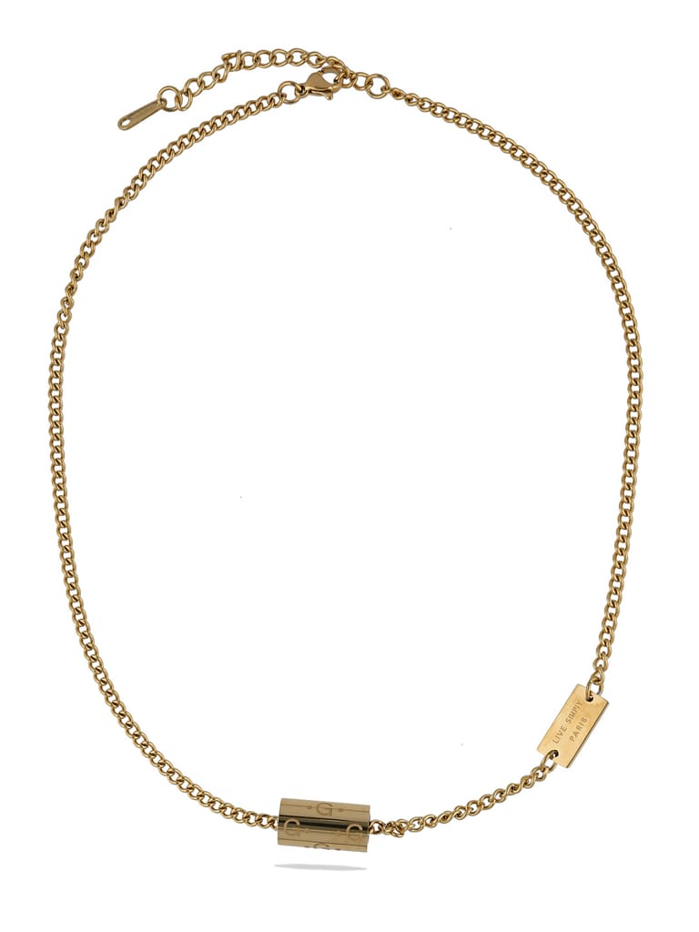 Western Necklace in Gold finish - CNB28101