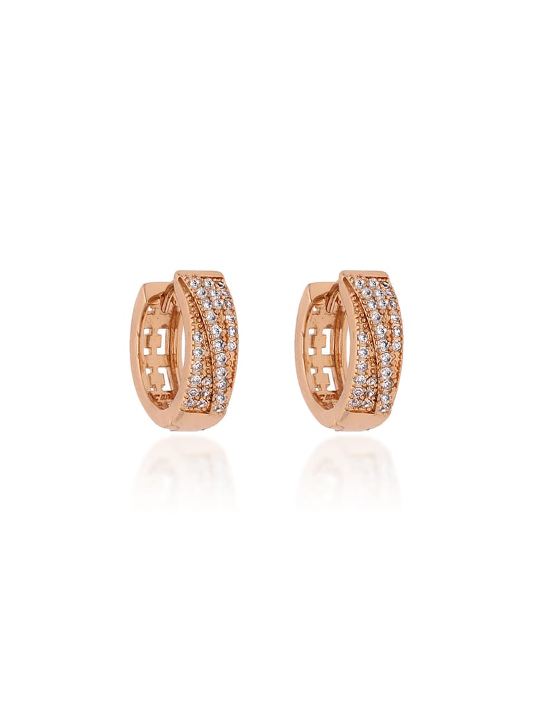 AD / CZ Bali type Earrings in Gold finish - CNB19268