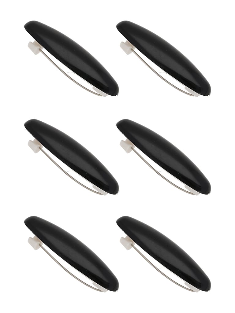 Traditional Saree Pin in Black color - KIEBLK