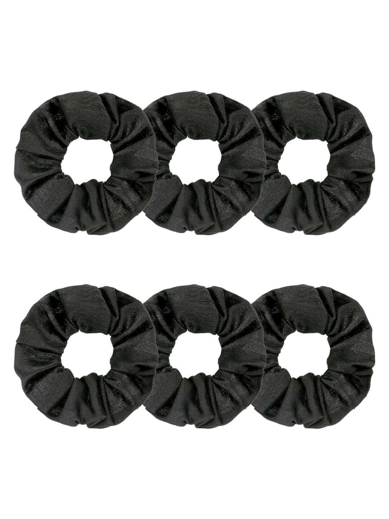 Plain Scrunchies in Black color - BHE5037