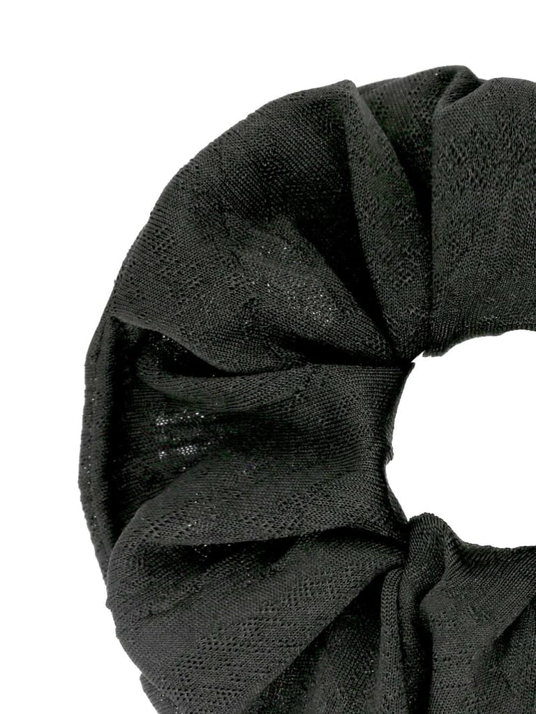 Plain Scrunchies in Black color - CNB29996
