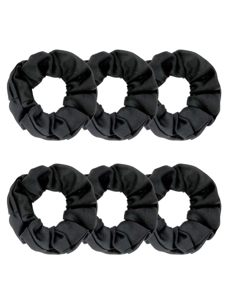 Plain Scrunchies in Black color - BHE2559