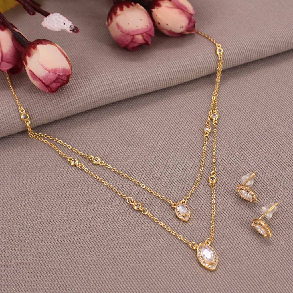 Western Necklace Set in Gold finish - CNB29969