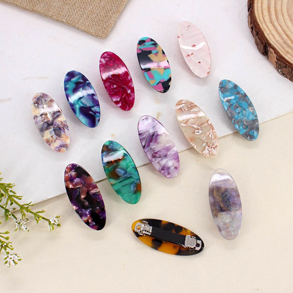Printed Hair Clip in Assorted color - CNB30502