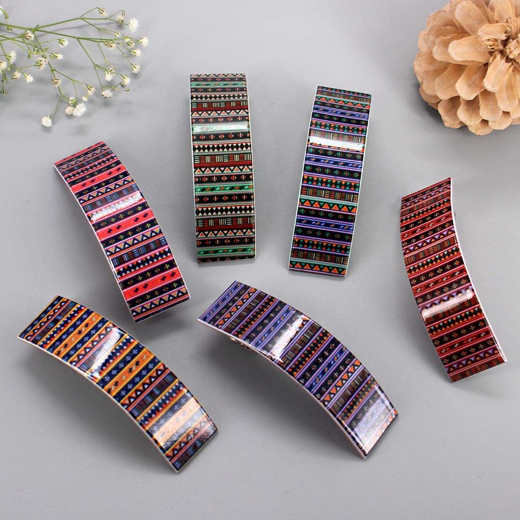 Printed Hair Clip in Assorted color - KIN29A
