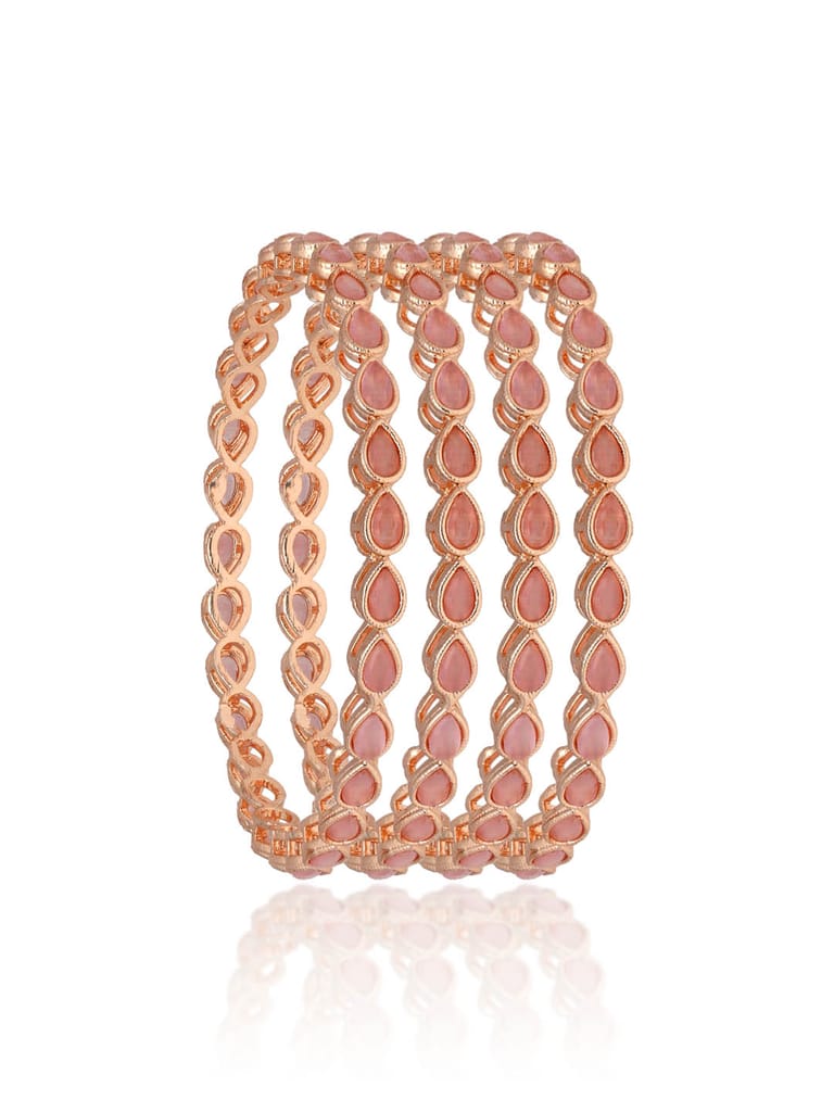 Traditional Bangles in Rose Gold finish - MON20333PI