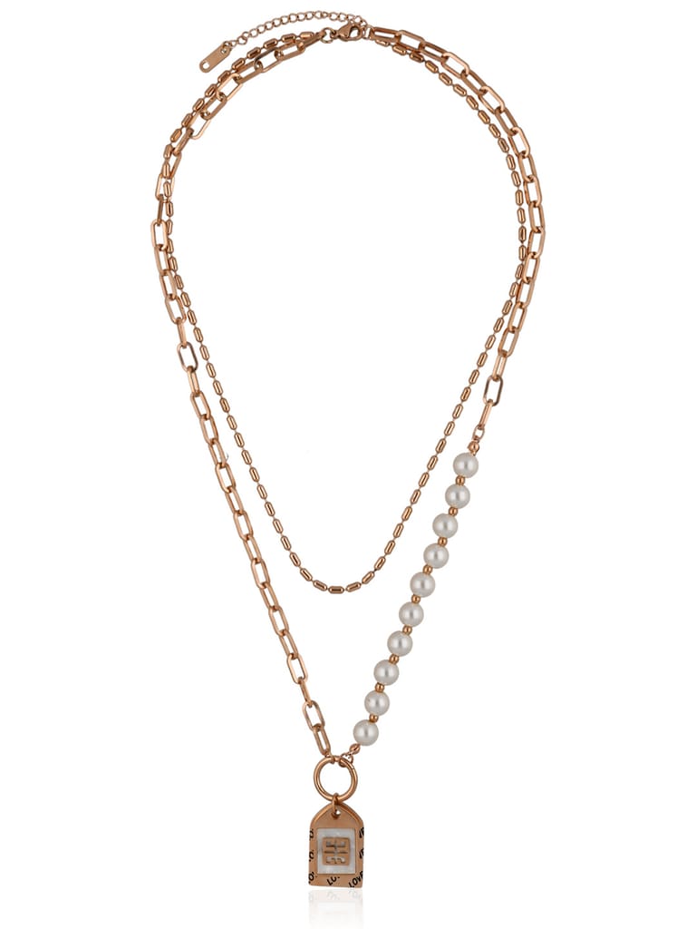 Western Necklace in Rose Gold finish - CNB34075