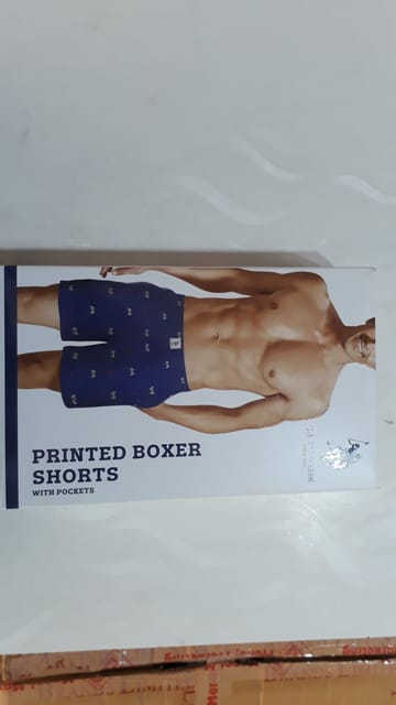 US Polo Association Men's Printed Boxers (I663-179-PR_Green_L)