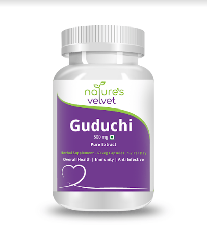 nature's velvet Guduchi Pure Extract 500 mg, 60 Veggie Capsules - Pack of 1