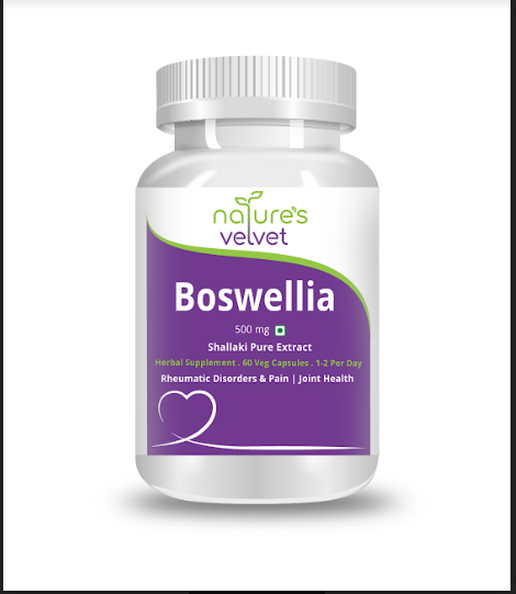 nature's velvet Boswellia Serrata Pure Extract 500 mg, 60 Veggie Capsules - Pack of 1