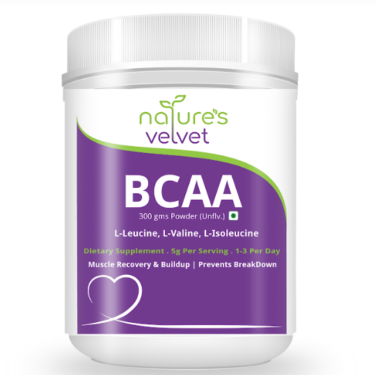 nature's velvet Instantized BCAA 5000 mg Powder, 300gms, 60 Servings - Pack of 1