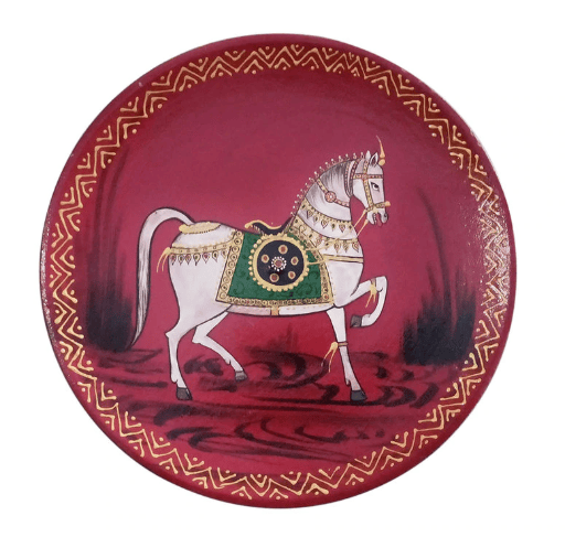 Wooden Painted Plate