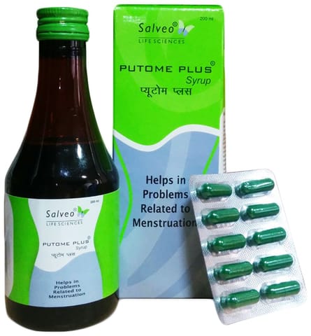 Salveo PUTOME PLUS Syrup Pack of 2 (200ml+10 capsules)