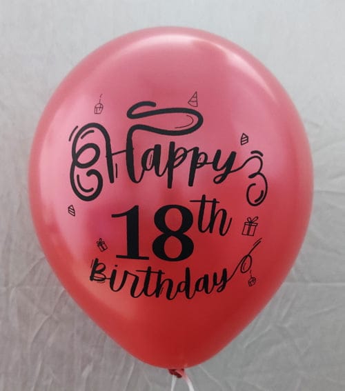 The Magic Balloons Store- Happy 18th Birthday party Decor balloons pack of 30