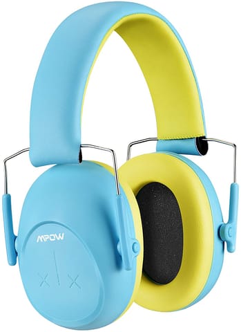 Mpow HP132A Kids Ear Protection Safety Ear Muffs, 26dB NRR Noise Reduction Earmuffs, Adjustable Hearing Protectors for Gun Range, Monster Truck, Concerts, Fireworks, for Toddlers Kids Children Teens