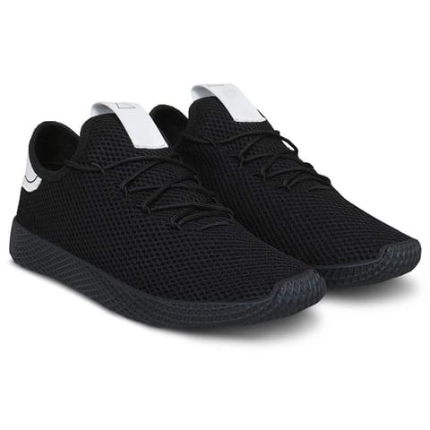 Men Black Color Mesh Material  Casual Sports Shoes