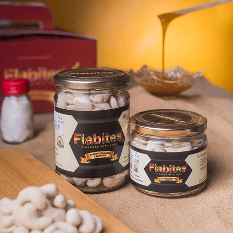 Flabites Salted Caramel Cashews 150 Gms