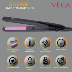VEGA Adore Hair Straightener(Ceramic Coated Plates), VHSH-18