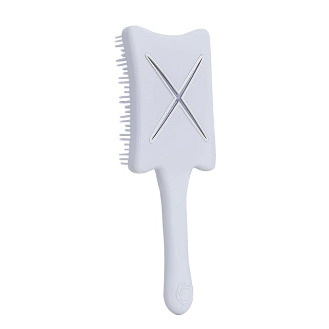 ikoo Paddle X - Styling/Blow-Drying/Smoothing/Detangling Paddle Brush (Platinum White)
