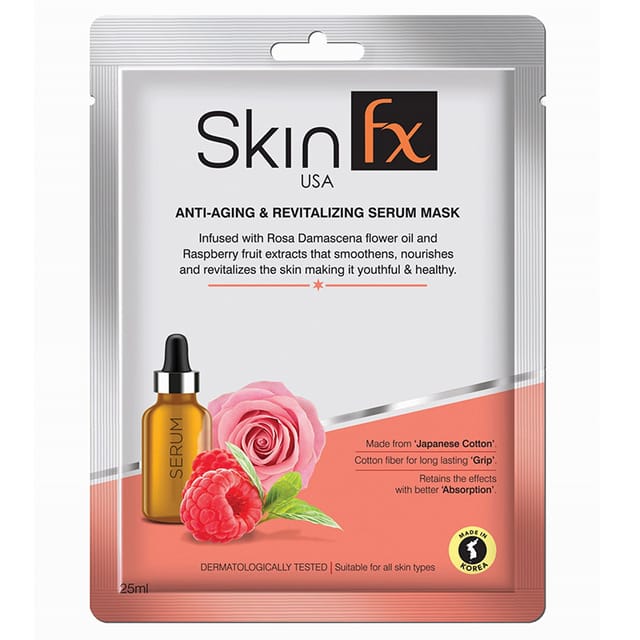 Skin Fx Anti-Aging and Revitalizing  Women Serum Mask Pack of 1