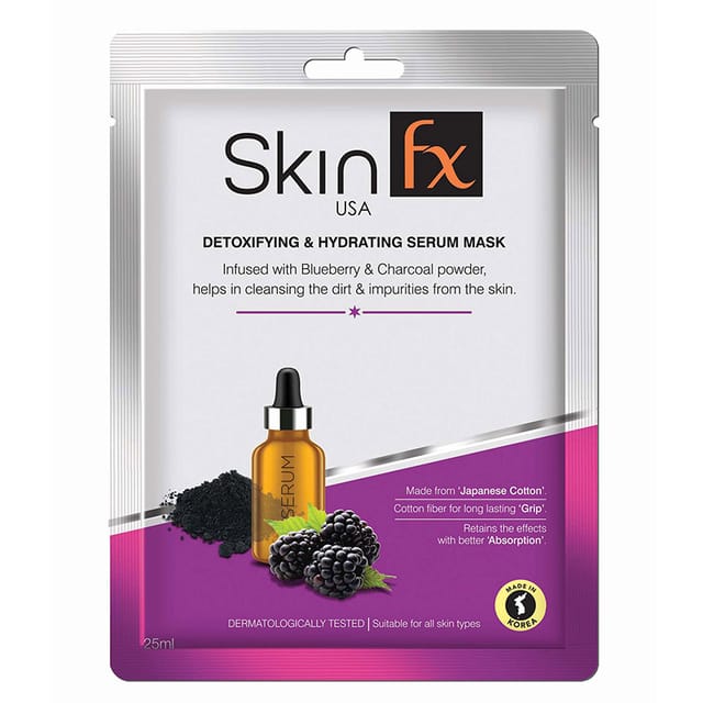 Skin Fx Detoxifying & Hydrating Serum Mask Pack of 3