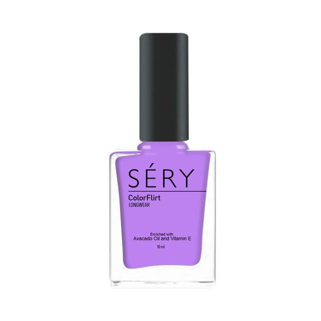 SERY ColorFlirt Nail Paint  Tricky Purple, 10 ml