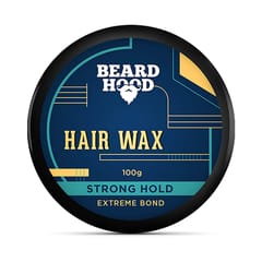 Beardhood Extreme Bond Strong Hold Hair Wax For Men, Natural Look, 100g
