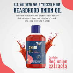 Beardhood Onion Oil with Redensyl for Hair Growth and Anti Hairfall , 250ml