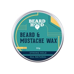 Beardhood All Natural Mustache And Beard Wax For Strong Hold, 30 gms