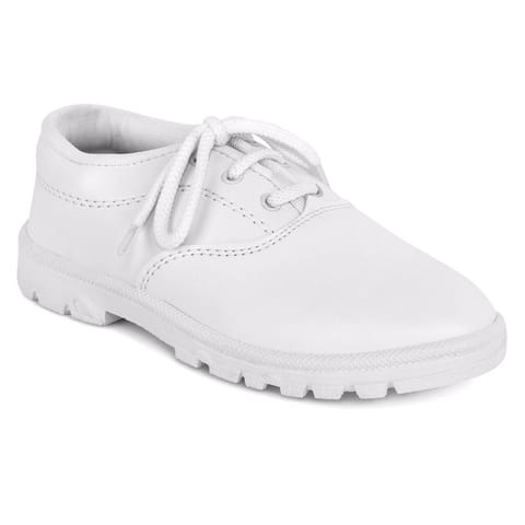 Classtime White School Shoes With Laces