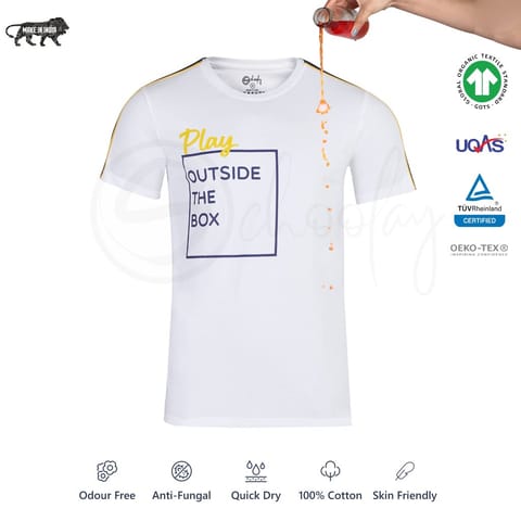 Zero Stain 100% Premium Cotton Printed  #Play_IT T-shirt