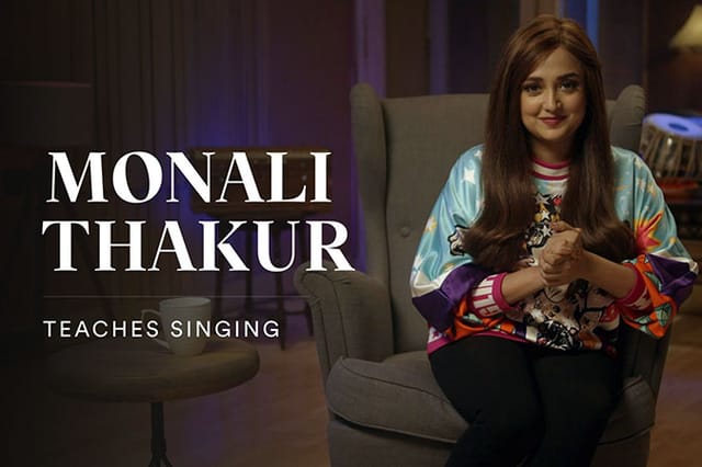 Monali Thakur Teaches Singing